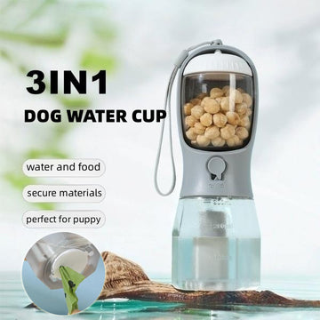 3 in 1 Portable Small Multi-functional Travel Pet Cups