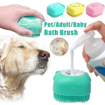 Silicone Bath Massage Brush for Pets